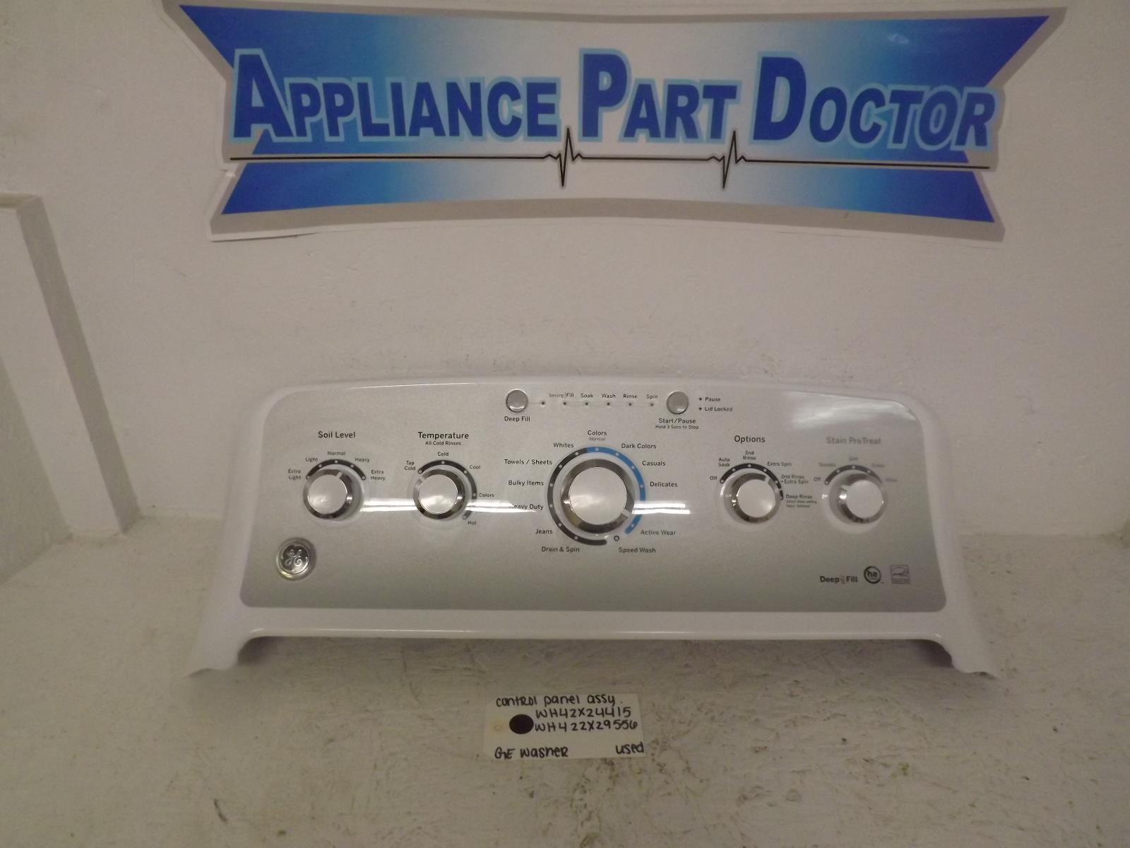 GE Washer WH42X24415 WH22X29556 Control Panel Assembly Used GE Washer WH42X24415 WH22X29556 Control Panel Assembly Used